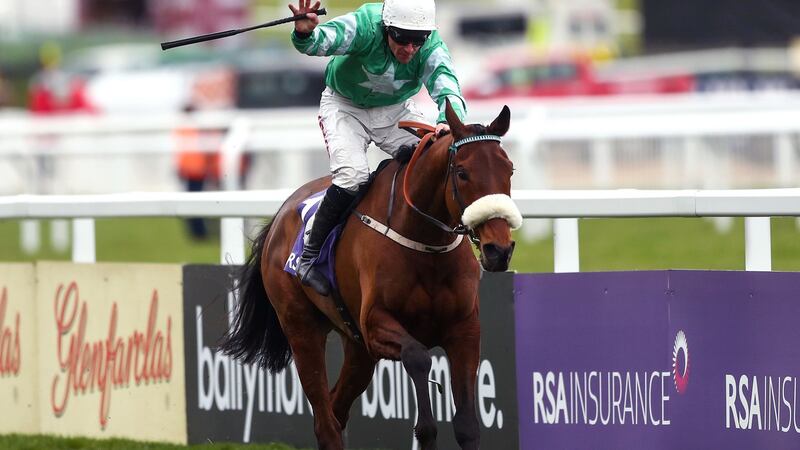 Presenting Percy wins the 2018 RSA at Cheltenham. Photograph: James Crombie/Inpho