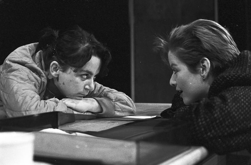 Anne Enright and Lucy Vigne-Welsh in Top Girls in 1984. Photograph: Alan Byrne