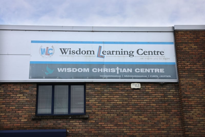 The Wisdom Christian Centre at Base Centre, Ladyswell Road, Mulhuddart, Dublin. Photograph: Dara Mac Dónaill