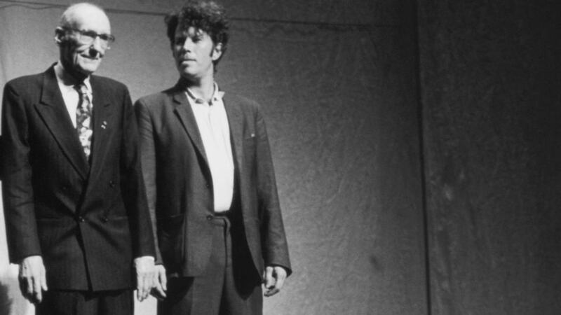 William Burroughs and Tom Waits: Photograph: “Cut-ups allow the future to leak through.” Frederika Hoffmann/Ullstein Bild