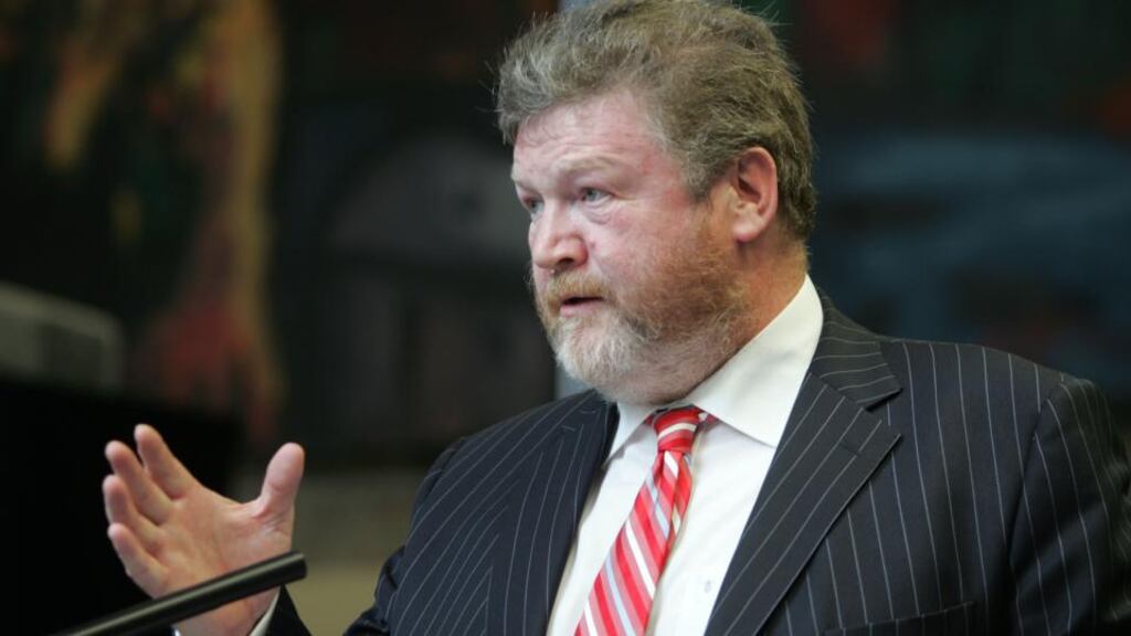 Minister for Health James Reilly who today decided to give HSE officials an extra 10 days to draw up a service plan detailing where cuts will be made to meet a spending reduction of €666 million next year. Photograph: Alan Betson/The Irish Times