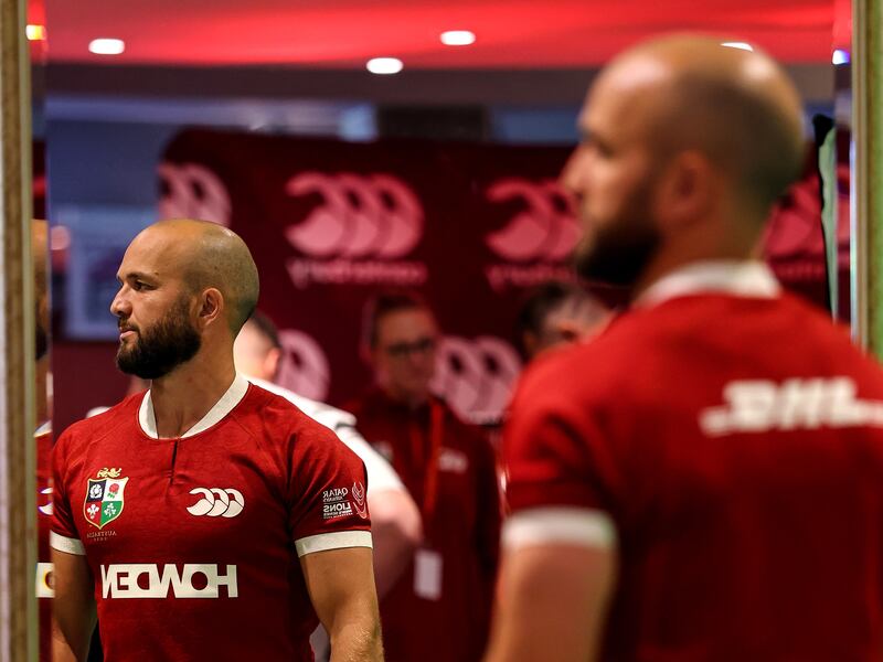 Jamison Gibson-Park during the British & Irish Lions admin day in London on Sunday. Photograph: Ben Brady/Inpho