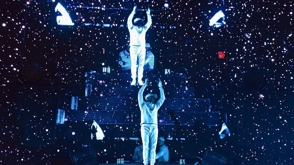 Electronic music artist Walshy Fire of Major Lazer performs during the Hard Summer Music Festival 2016 in Fontana, California. Photogreaph: Michael Tullberg/Getty Images