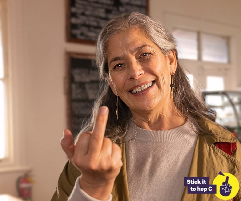 The 'Stick it to Hep C' campaign was launched in July to raise awareness of the virus. Photograph: Stick it to hep C website