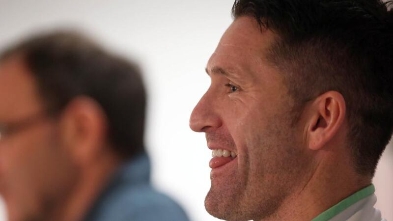 Republic of Ireland captain Robbie Keane won’t start against Poland because of an Achilles strain. Photograph: Donall Farmer/Inpho