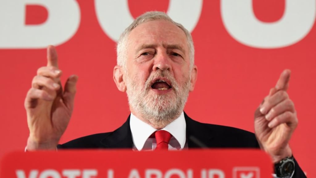 Election footing: Jeremy Corbyn launches the British Labour Party’s campaign on Monday. Photograph: Chris J Ratcliffe/Getty
