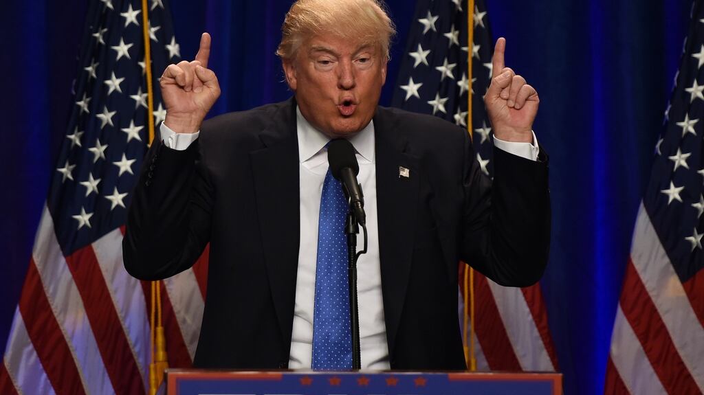 Donald Trump has banned the Washington Post’s from covering events that are part of his presidential campaign, saying the newspaper is a front for Amazon.com’s political agenda. Photograph:  Timothy A Clary/AFP/Getty Images.