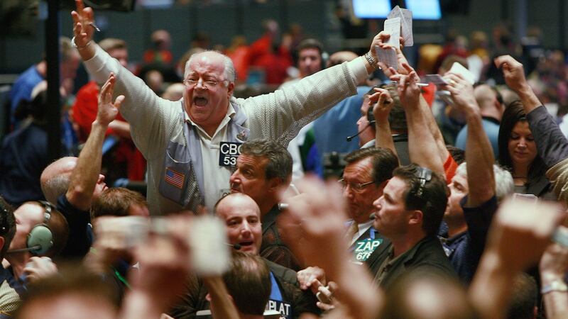 Traders at the Chicago Mercantile Exchange: investors hugely overestimate the odds of market crashes as fears invariably escalate after, not before, market declines