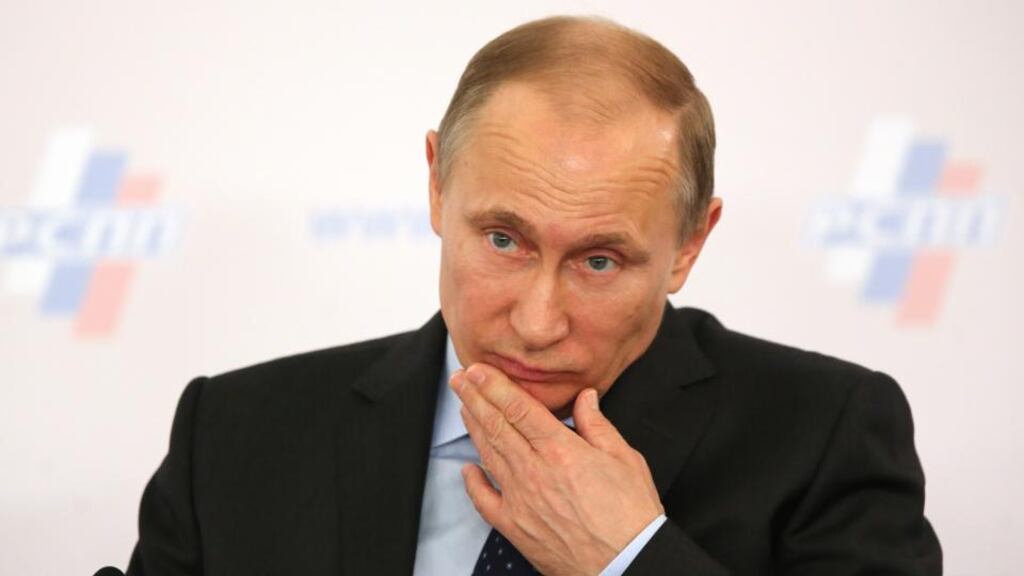 Russian president Vladimir Putin. The crash of the Malaysian Airlines flight, which US intelligence officials believe was shot down with a Russian-supplied missile, has stiffened Europe’s resolve, officials said. Photograph: Bloomberg