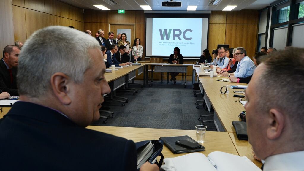 Public sector pay talks entered their third day on Wednesday at the Workplace Relations Commission. Photograph: Cyril Byrne