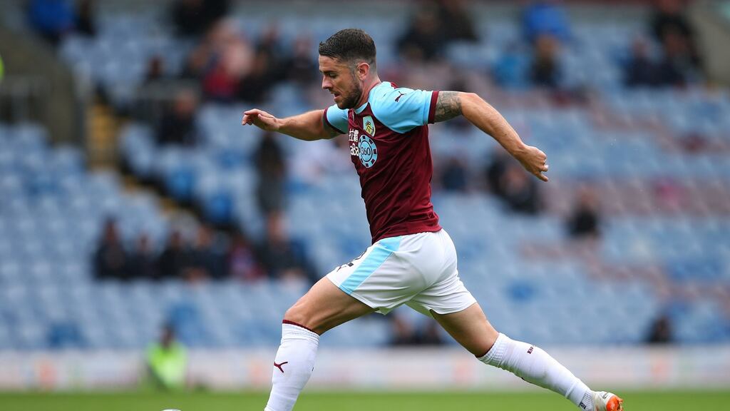 Robbie Brady is fully fit and in line to play for Burnley against Brighton on Saturday. Photograph: Alex Livesey/Getty Images