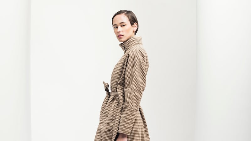 Plaid raincoat from BRGN.