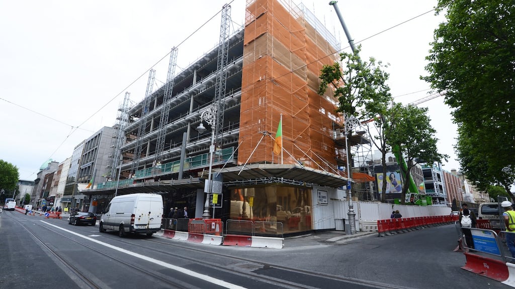 Number One Molesworth Street under construction. Photograph: Cyril Byrne / THE IRISH TIMES