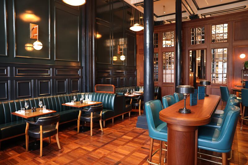 Hawksmoor restaurant, College Green, Dublin, is offering a three-course menu Monday to Saturday (pre-6pm) for €33 per person. Photograph: Dara Mac Dónaill/The Irish Times