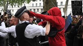 Police clash with protesters after Black Lives Matter rally in London