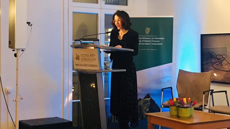 Dr Catherine Toal, Professor of Literature and Dean of the Faculty, Bard College, Berlin, delivders her lecture, Women Writing Irish Literature