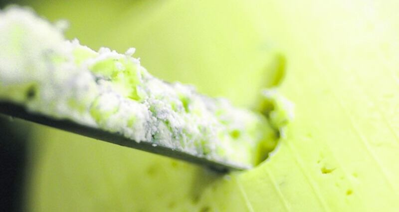 'Cashel Blue (above) is being distributed in the US by the Dairy Board and is co-branded under Cashel Blue and Kerrygold names'