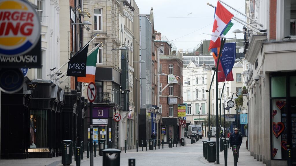 Grafton Street in Dublin’s city centre.Photograph: Dara Mac Dónaill