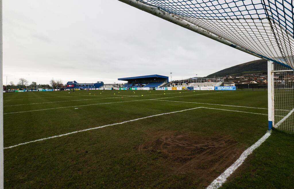 Antrim and Fermanagh's Division Three football league clash was held in Corrigan Park on Saturday. Photograph: John McVitty/Inpho