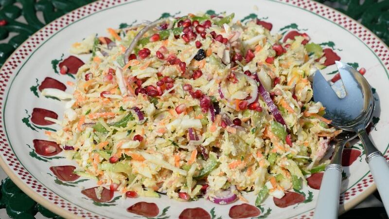 Mixed veg coleslaw with cashew mayonnaise. Photograph: Brenda Fitzsimons