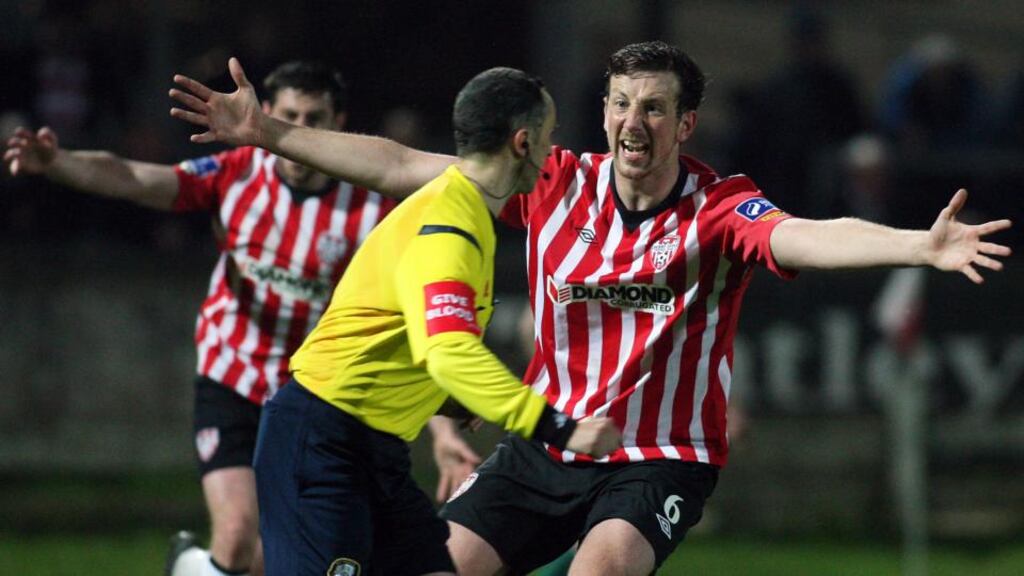 Shane McEleney: has moved from Derry City to St Patrick’s Athletic. Photograph: Lorcan Doherty/Inpho/Pressey