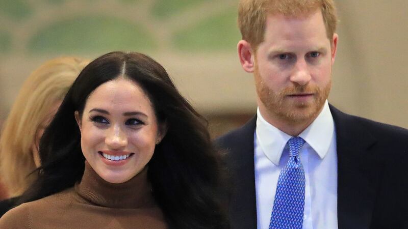 The Duke and Duchess of Sussex. Photograph:  Aaron Chown/PA Wire