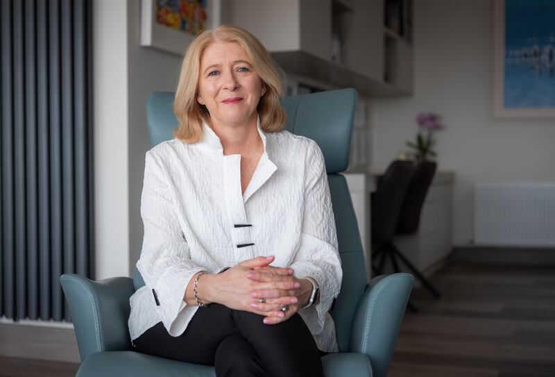 Grubb in her dream home, high on a bluff overlooking Tramore Bay