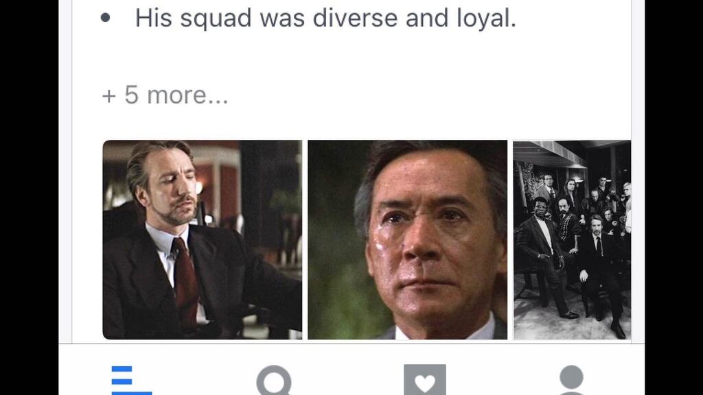 The List experience does depend on who you follow but there’s big media presence