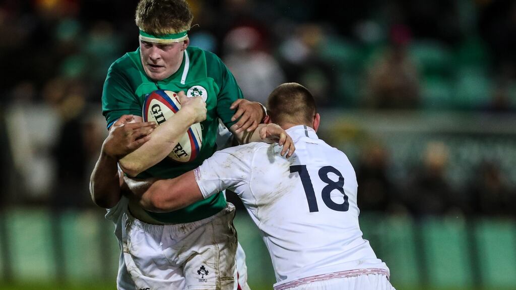 Ireland under-20 international Seán O’Brien has joined the first year of Leinster’s academy. Photograph: Billy Stickland/Inpho