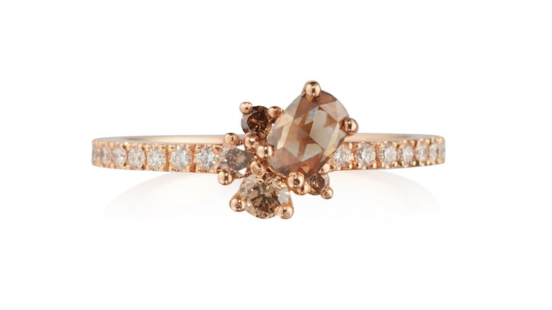 Chocolate diamond Astral ring by Jessica Poole €3,225 at Stonechat, Westbury Mall, Dublin.