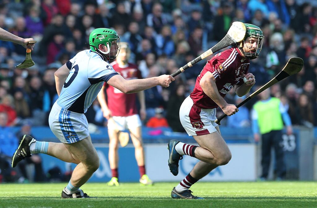 Shane McNaughton in action against Na Piarsaigh's Shane Dowling during the 2016 All-Ireland final at Croke Park. 'I’ll be watching it on my phone in the theatre and then going straight out to rehearsals,' Photograph: Lorraine O'Sullivan/Inpho