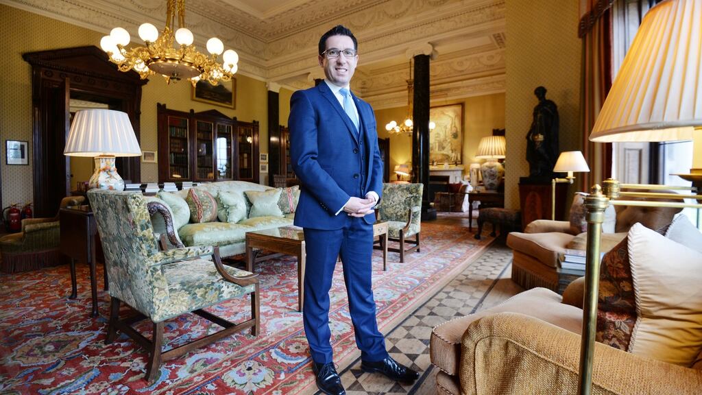 Damien Bastiat, who is bringing a touch of Gallic flaire to the luxury five-star Ballyfin resort in Co Laois. Photograph: Alan Betson / The Irish Times