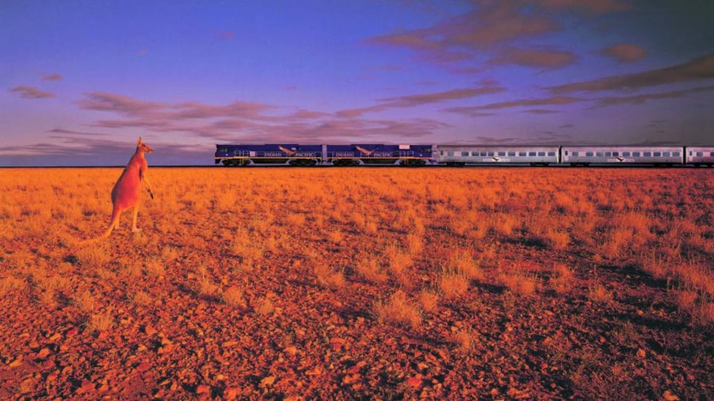 The Indian Pacific travels coast-to-coast across Australia
