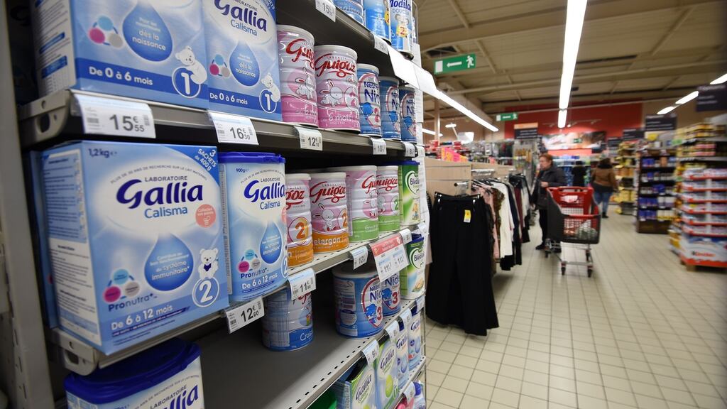 Lactalis, one of the world’s largest producers of dairy products issued a recall of all products made at its factory in Craon, northwest France, after discovering salmonella bacteria at the site. Photograph: GUILLAUME SOUVANT/AFP/Getty Images
