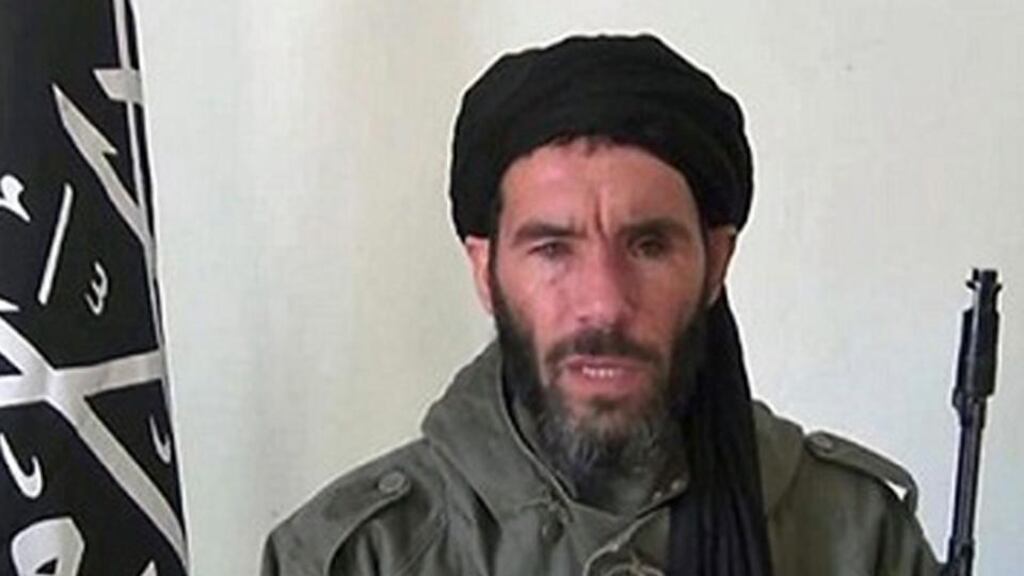 Mokhtar Belmokhtar, an Algerian militant leader reported to have been killed in an American airstrike, is alive and well according to al-Qaeda. Photograph: FBI/The New York Times.
