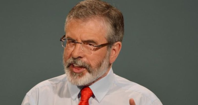 Sinn Féin leader Gerry Adams took aim at the Coalition, the Opposition, water charges and the media at a party fundraiser in New York. File photograph: Alan Betson