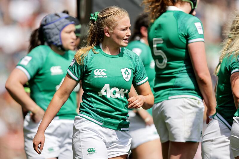 Kathryn Dane: '“I just want to make sure I’m in the best place physically before I even begin to make that decision about returning to contact and returning to play.' Photograph: Laszlo Geczo/Inpho