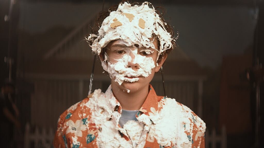 Noah Jupe is excellent in Honey Boy as the young Otis, a child actor struggling to stay sane with a dad on constant hair trigger