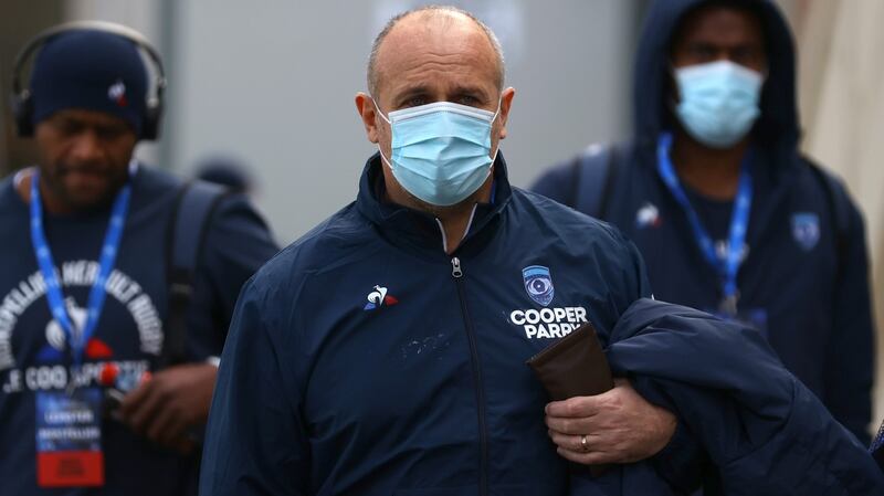 Phillipe Saint-Andre was left to rue the effects of Covid after his depleted squad was brushed aside. Photograph: James Crombie/Inpho