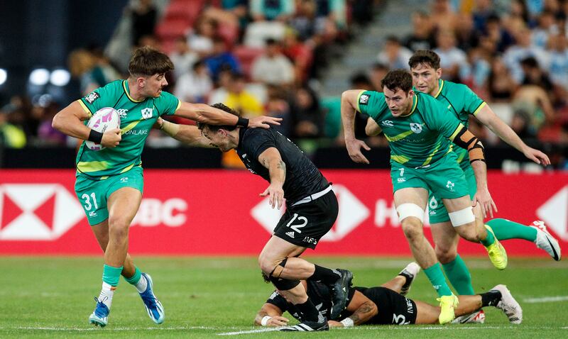 HSBC World Rugby Sevens in Singapore this year where Ireland played New Zealand. Photograph: Joe Hamby/Inpho