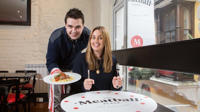 Grainne Holland and Tony Costello, The Meatball Place.