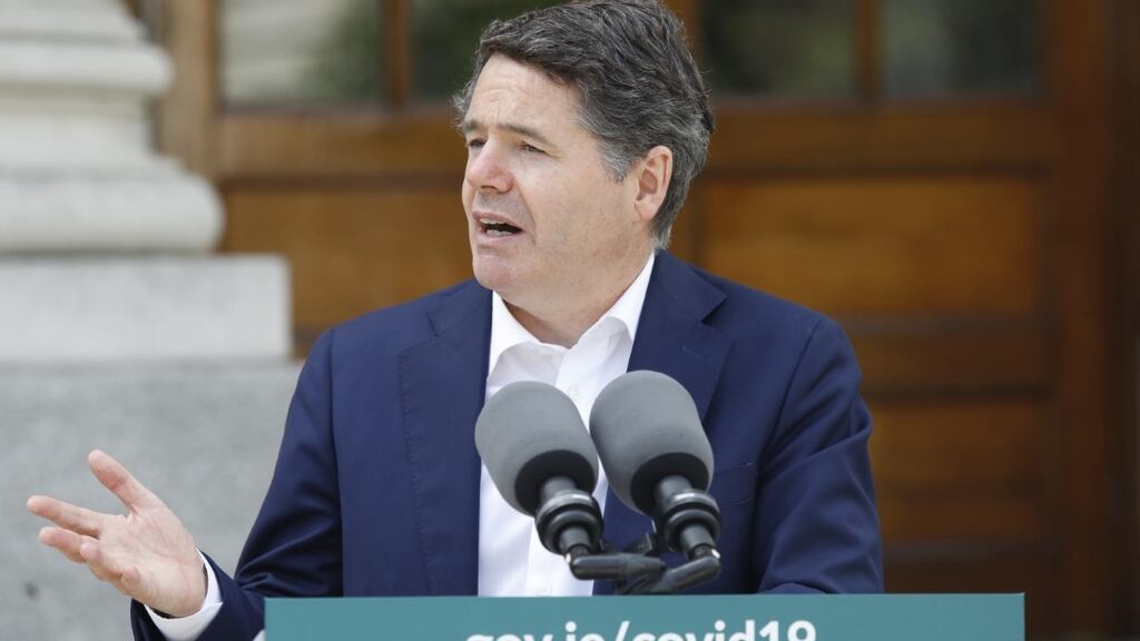 Minister of Finance Paschal Donohoe said he ‘fundamentally disagreed’ with any attempts by insurers to reject business interruption claims on the basis that Government advice for businesses to close did not amount to an order to do so. Photograph: Photocall Ireland/PA Wire