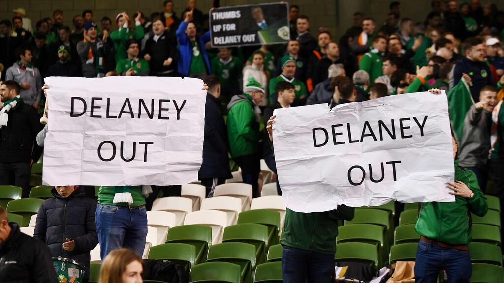 An FAI council member said on Saturday that John Delaney had told him he was about to resign from his current position as the association’s executive vice president.  File image: Reuters/Clodagh Kilcoyne