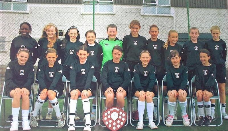 Vanessa Ogbonna with her Tramore AFC teammates