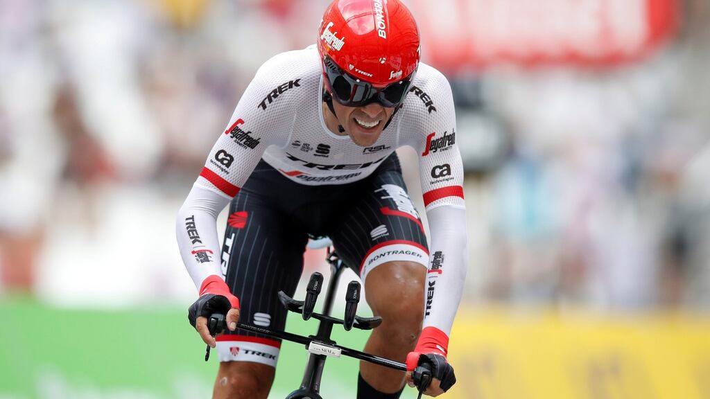 Alberto Contador, seen here in action during this summer’s Tour de France, will retire from cycling after the Vuelta a Espana. Photograph: Christian Hartmann/Reuters