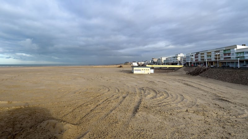 Tthe beach in Berck-sur-Mer, northern France, where 15-month-old Adelaide Kabou’s child was found dead on November 20th. Photograph: Denis Charlet/AFP/Getty Images