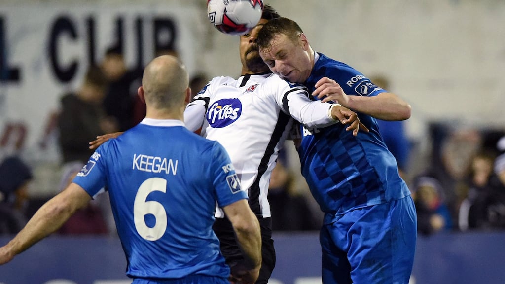 Kenny Browne in action against Dundalk. “We don’t fear anybody. We think that we’re playing well and that we can beat anybody on our day.” Photograph: Ciaran Culligan/Inpho