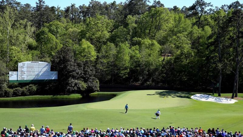 Get to the top of the hill at the 11th and Amen Corner stretches out in front.