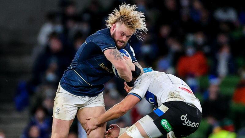 Andrew Porter delivered his latest dominant performance in Leinster’s win over Bath. Photograph: James Crombie/Inpho