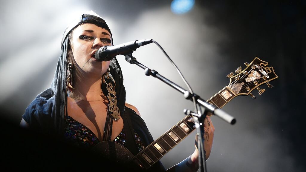Frontwoman Naomi “Nai Palm” Saalfield. Photograph: Mark Metcalfe/Getty Images